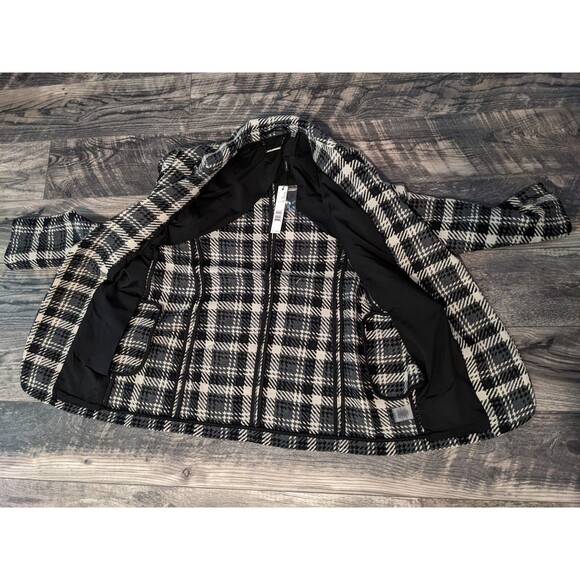 Elie Tahari Tweed Blazer XS Wool Blend Preppy Old Money Houndstooth NWT $325 - Picture 6 of 12